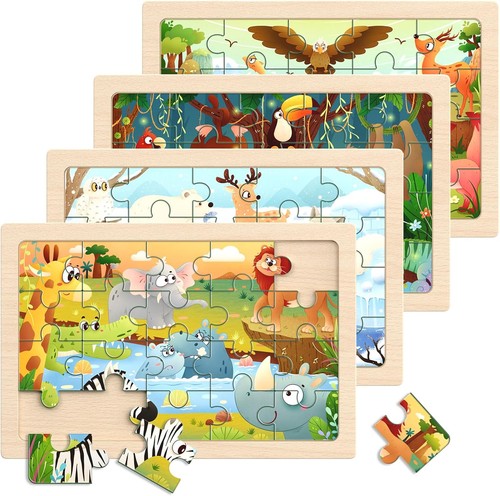 Wooden puzzles for toddlers 4 - toddlers,,