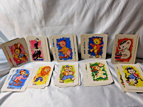 Vintage animal rummy lot - animal, 40
