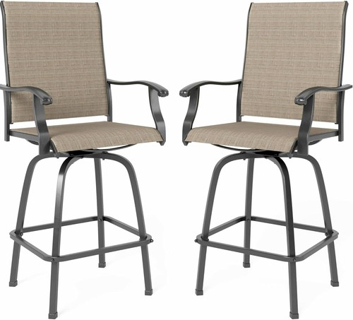 Outdoor swivel bar stools - outdoor,