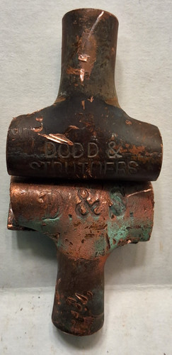 Old orig s stamped copper - &,