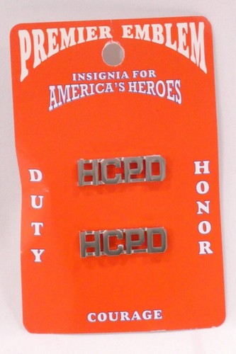 Hcpd police letter collar - 3/8"-hcpd-police,
