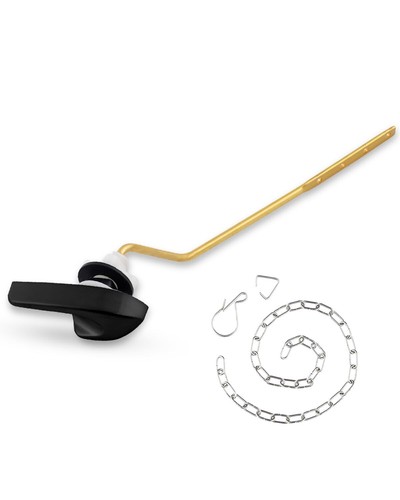 Toilet tank flush lever - toilet,
