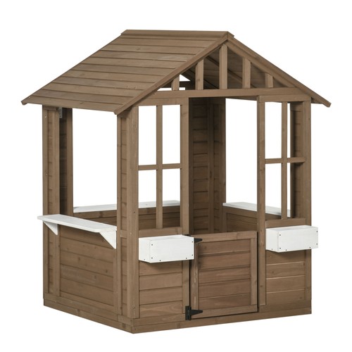 Wooden kids outdoor playhouse - outdoor,