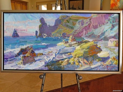 Large crimea cape oil - oil, canvas