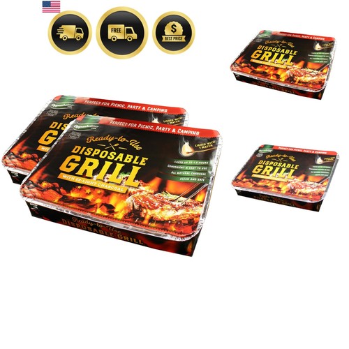 Disposable charcoal grill - disposable,