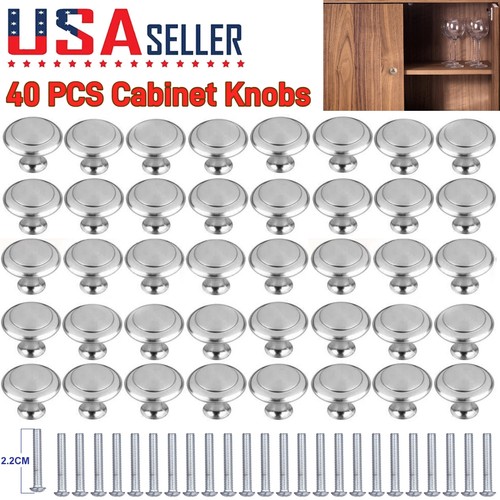 40pcs brushed nickel cabinet - 40pcs,