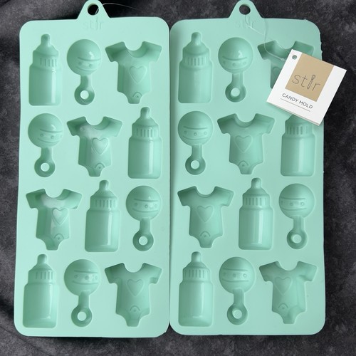 2pc silicone candy molds baby - molds,