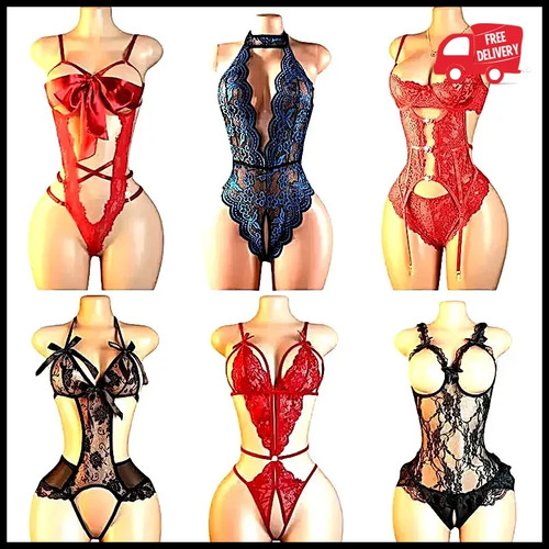 Women lace bodysuit lingerie - lace,