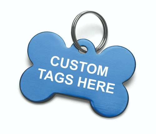 Custom engraved tag bone print - custom,