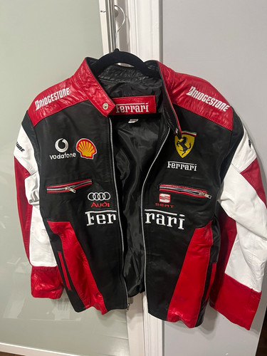 Ferrari men leather racing - men's,
