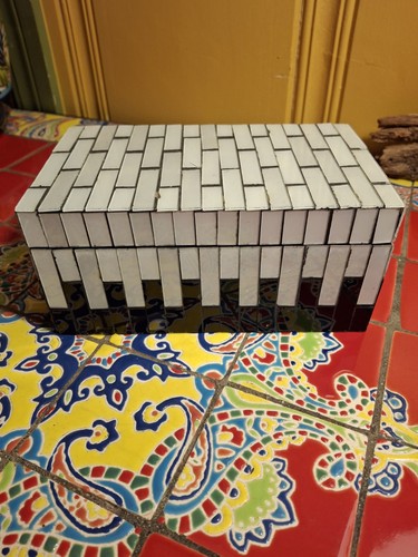 Glass tile black white - glass,
