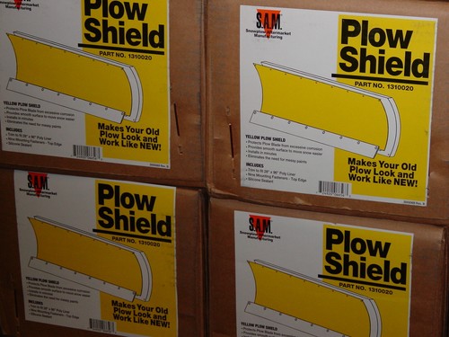 Snow plow shield poly liner - plow,