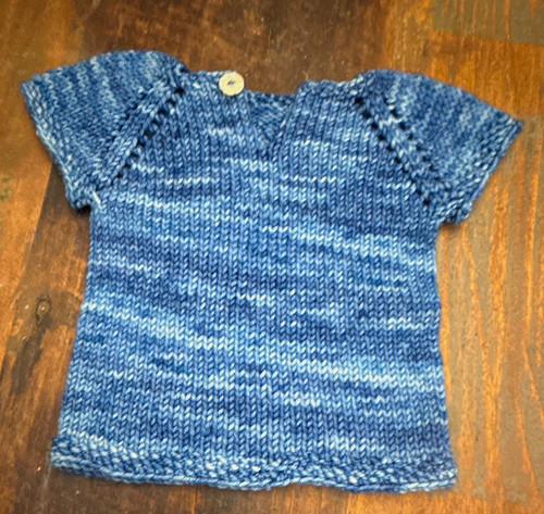 Handmade hand knit blue - handmade,