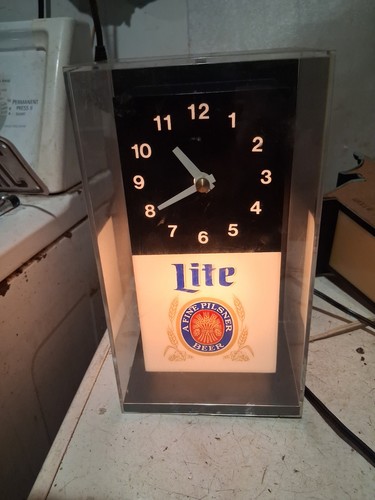 Vtg miller lite beer cube - miller,