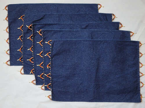 Pier wood beaded - beaded, fringe