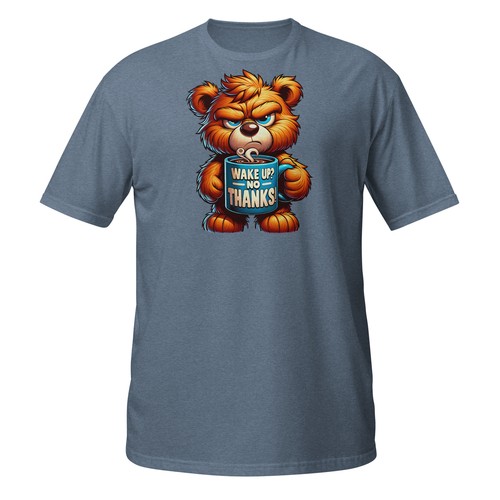 Grumpy coffee teddy - coffee, bear