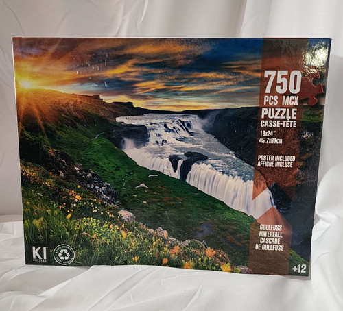 Puzzles gullfoss waterfall - puzzles,