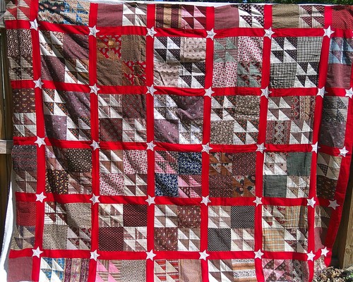 Antique vintage quilt top - quilt, 4