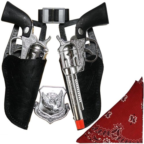 Chrome color cowboy gun - color,