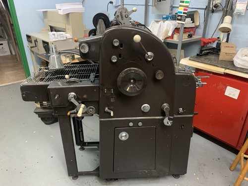 Dick offset printing press - offset,
