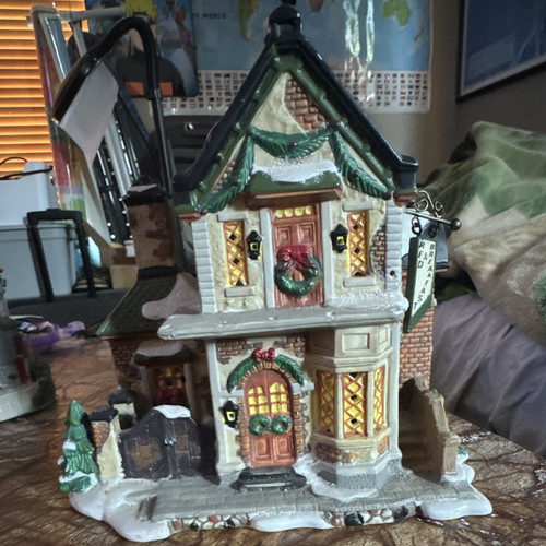 Illuminated ceramic christmas - ceramic,