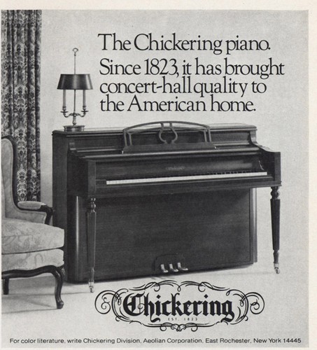 1973 chickering piano - piano:, concert