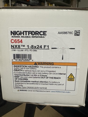 Nightforce 8x24 first - nightforce, focal