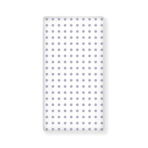 Grey dots fitted crib - grey, sheet
