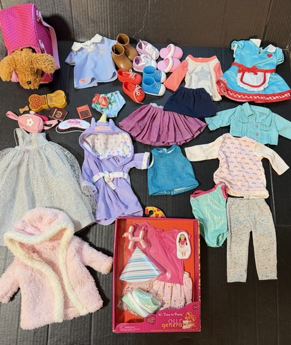 Doll clothes lot fit - 18”,