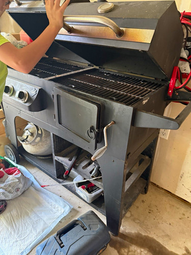 Propane grill smoker combo - propane, grill/smoker