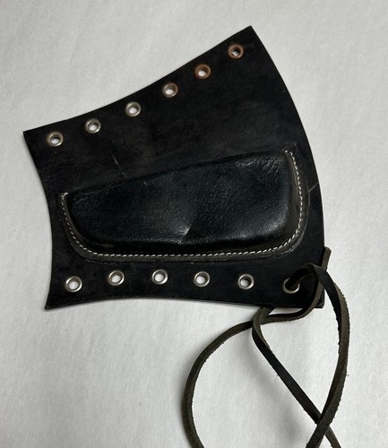 Black leather cheek - black,