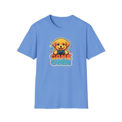 Cute puppy gamer game - game, over