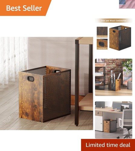 Retro office trash can - office, can,