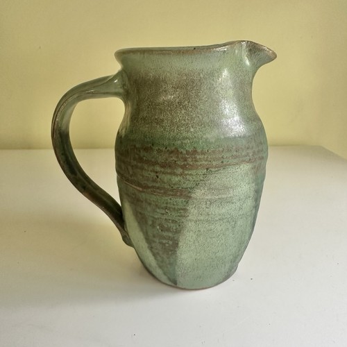 Studio pottery pitcher - pottery,