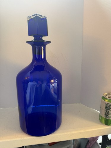 Vtg gallerie deep blue - deep, glass