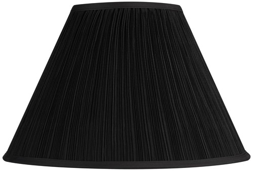 Black mushroom pleated - black,