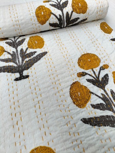 Indian handmade cotton kantha - indian,