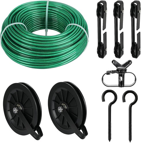 Outdoor clothesline kit 150ft - outdoor, kit,