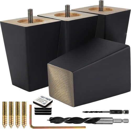 Black square furniture - 4",