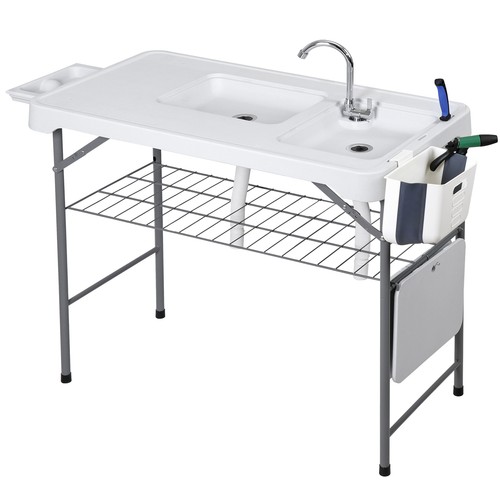 Folding fish cleaning table - cleaning,