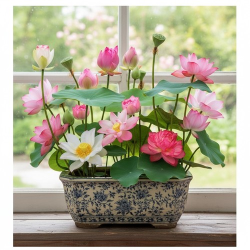 Bowl lotus flower seeds - bowl,