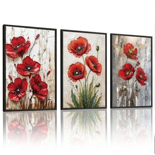 Piece framed wall - wall, art