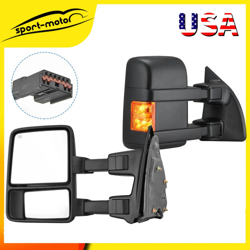 Pair heated tow mirrors - tow, for