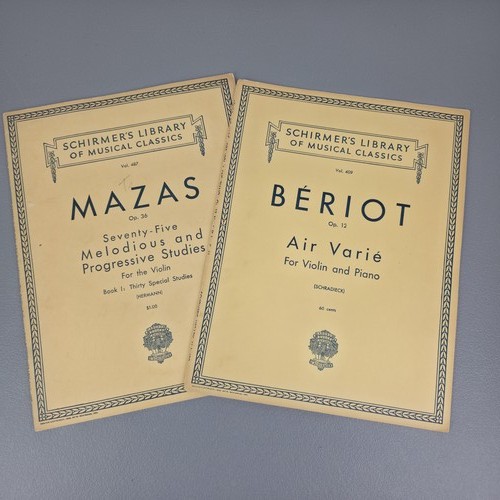Vtg schirmer sheet music - vtg, schirmer's