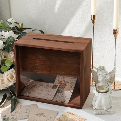 Wooden wedding card - wooden, for