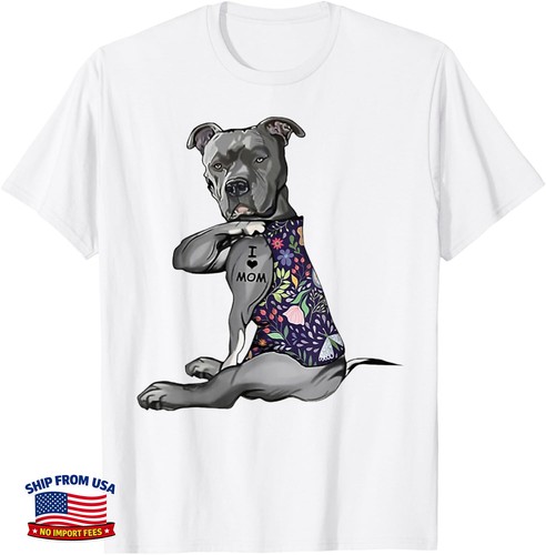 Funny dog pitbull love mom - dog,