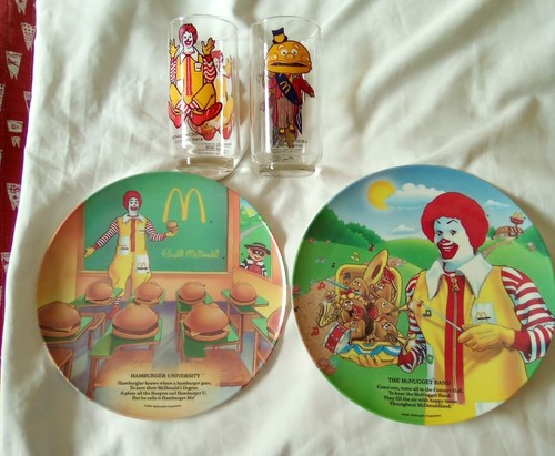 Mcdonald plates melamine - mcdonald's,