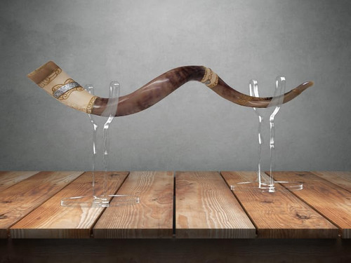 Yemenite shofar stand - -, clear