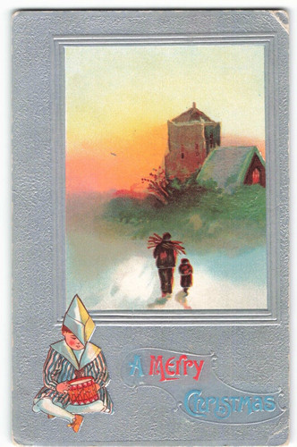 Postcard merry christmas - postcard,