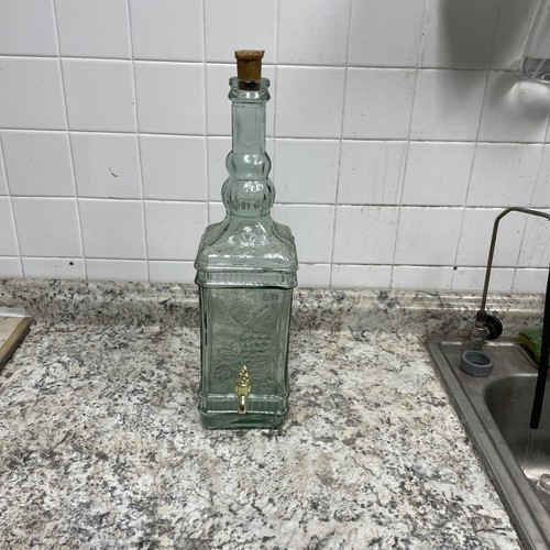 Vintage aqua green glass - vintage, 18"